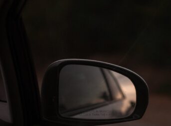 side mirror in a car